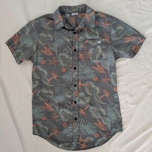DC Tropical Hawaiian Print Short Sleeve Button Down Shirt Men's Size Small